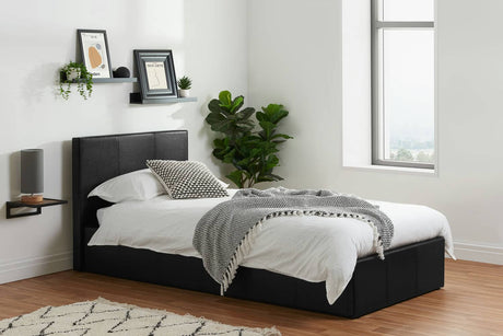 Berlin - Faux Leather Ottoman Bed - Bickfords