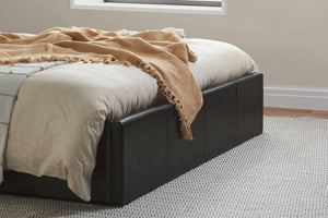 Berlin - Faux Leather Ottoman Bed - Bickfords