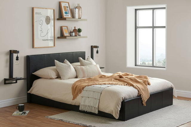 Berlin - Faux Leather Ottoman Bed - Bickfords