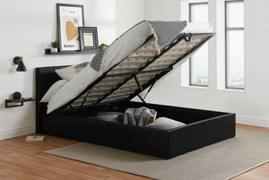 Berlin - Faux Leather Ottoman Bed - Bickfords