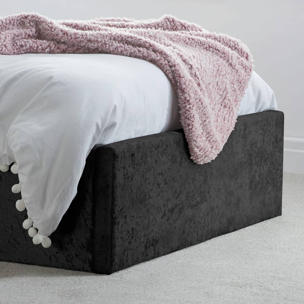 Berlin - Crushed Velvet Ottoman Bed - Bickfords