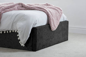 Berlin - Crushed Velvet Ottoman Bed - Bickfords