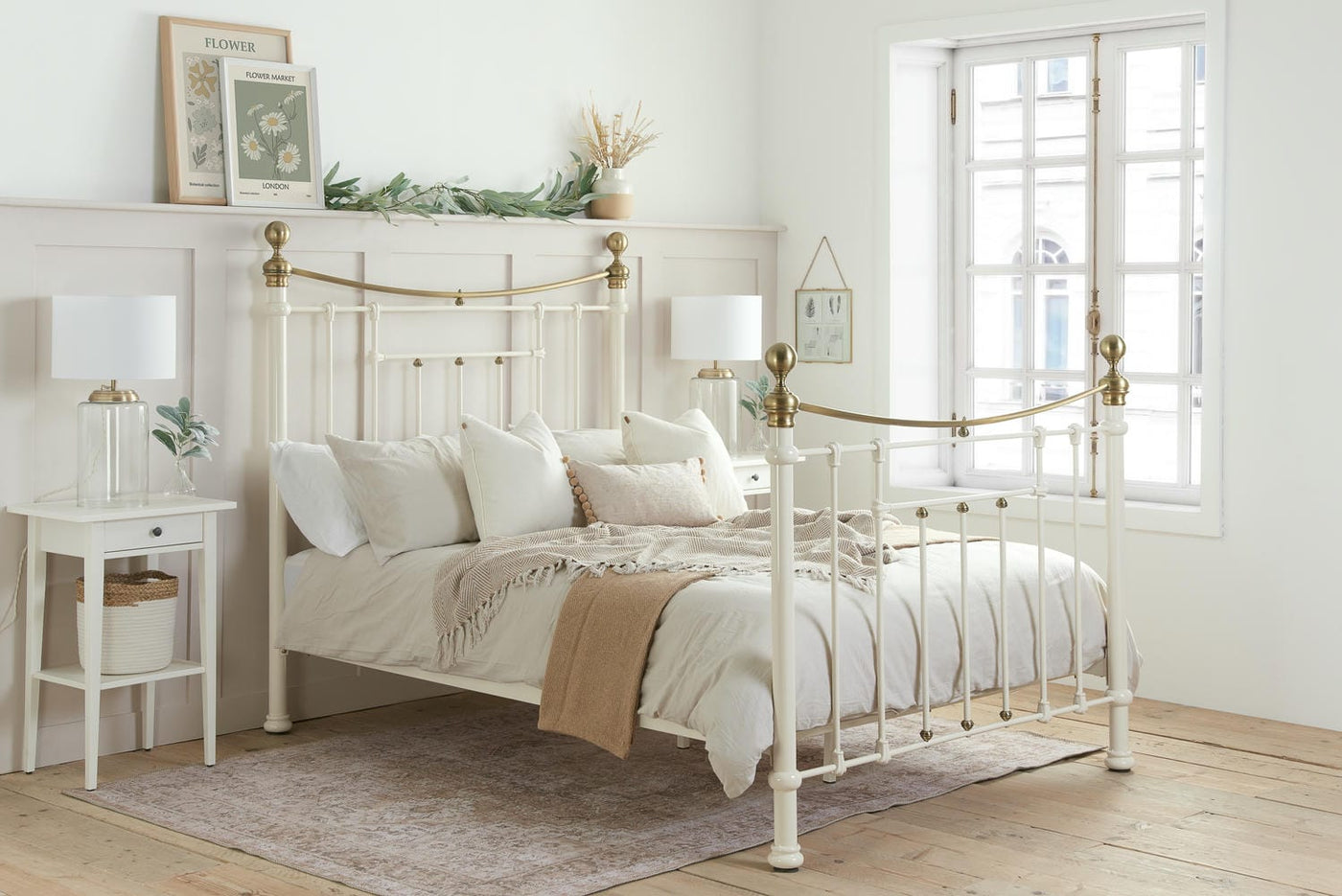 Bronte - Victorian Style Metal Bed Frame - Bickfords