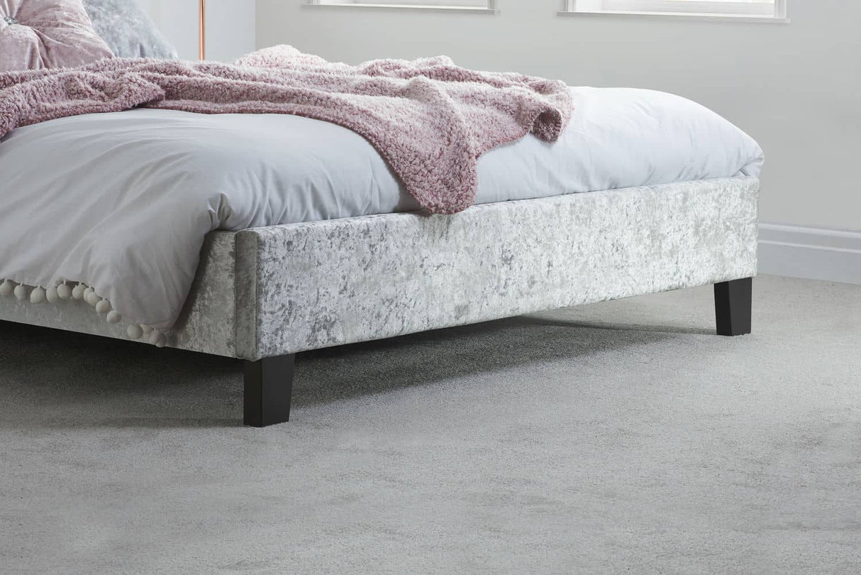 Berlin - Crushed Velvet / Fabric Bed Frame - Bickfords