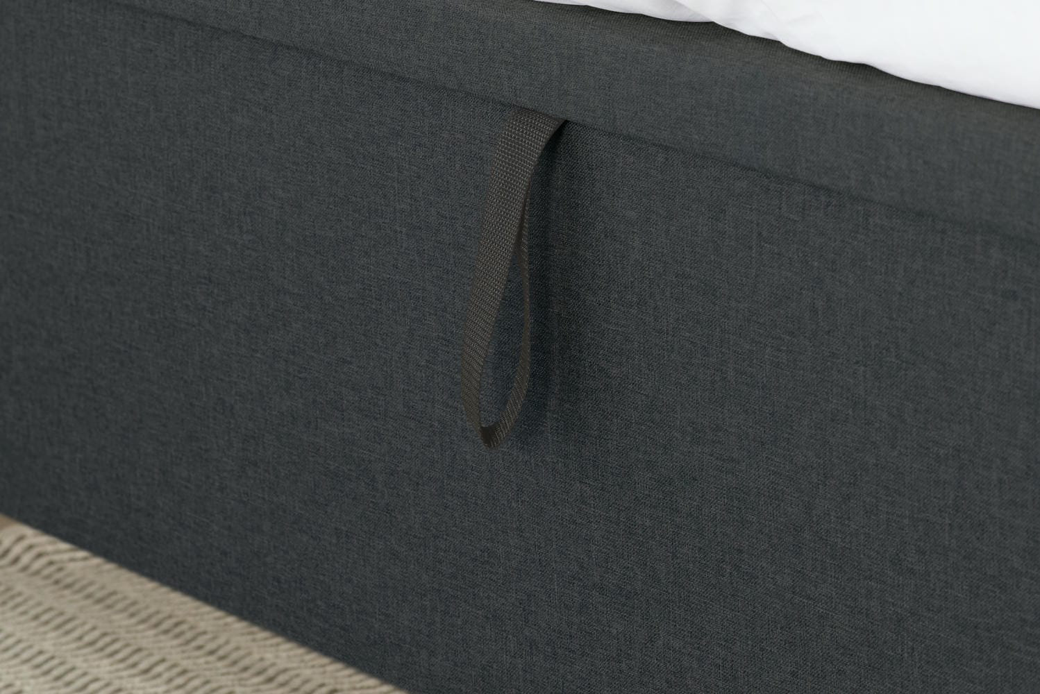 Castello - Fabric - Side Ottoman Sleigh Bed - Bickfords