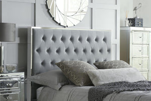 Chelsea - Luxurious Buttoned Velvet - Fabric Bed - Bickfords