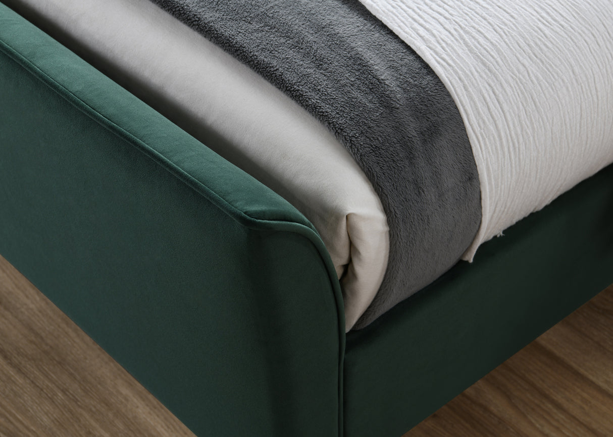 Clover - Upholstered Velvet Fabric Bed - Bickfords