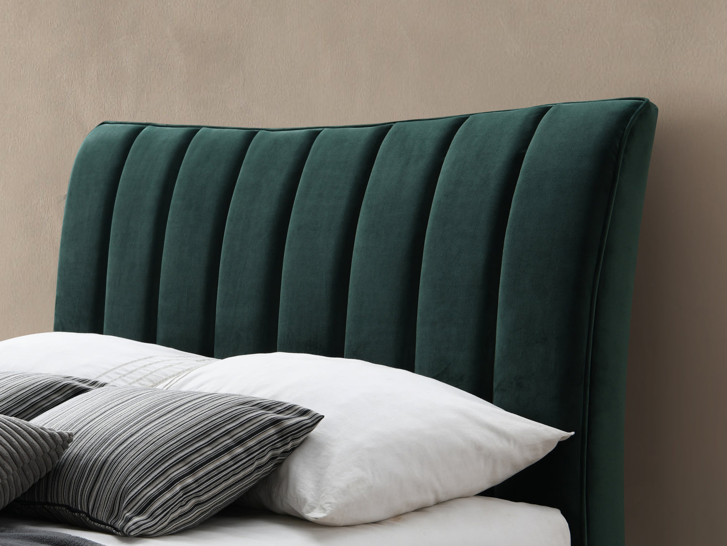 Clover - Upholstered Velvet Fabric Bed - Bickfords