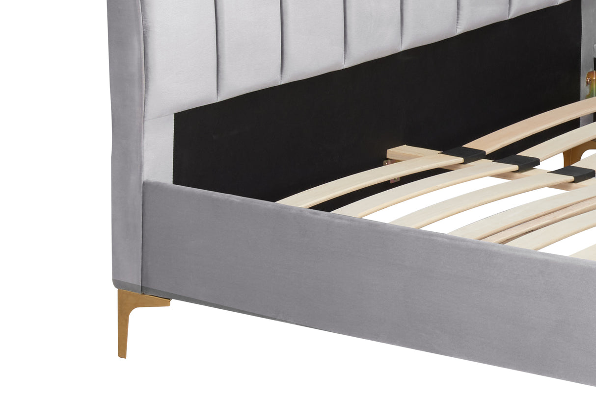 Clover - Upholstered Velvet Fabric Bed - Bickfords