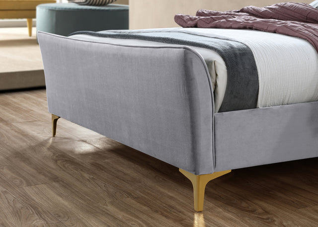 Clover - Upholstered Velvet Fabric Bed - Bickfords