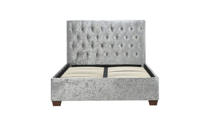 Cologne - Button Crushed Velvet Bed - Bickfords