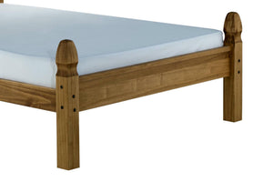 Corona - Low Foot End - Waxed Solid Pine Wooden Bed - Bickfords