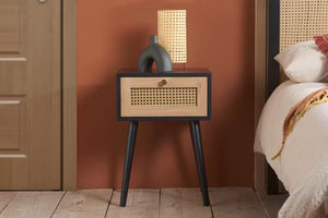 Croxley - 1 Drawer Rattan Bedside Table - Bickfords