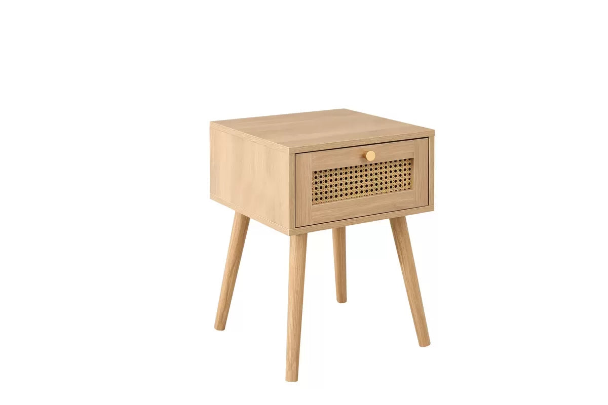 Croxley - 1 Drawer Rattan Bedside Table - Bickfords