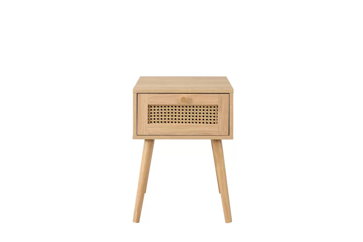 Croxley - 1 Drawer Rattan Bedside Table - Bickfords