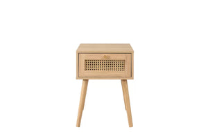 Croxley - 1 Drawer Rattan Bedside Table - Bickfords