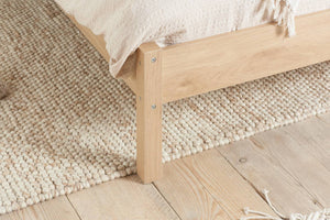 Croxley - Oak Wooden Rattan Bed Frame - Bickfords