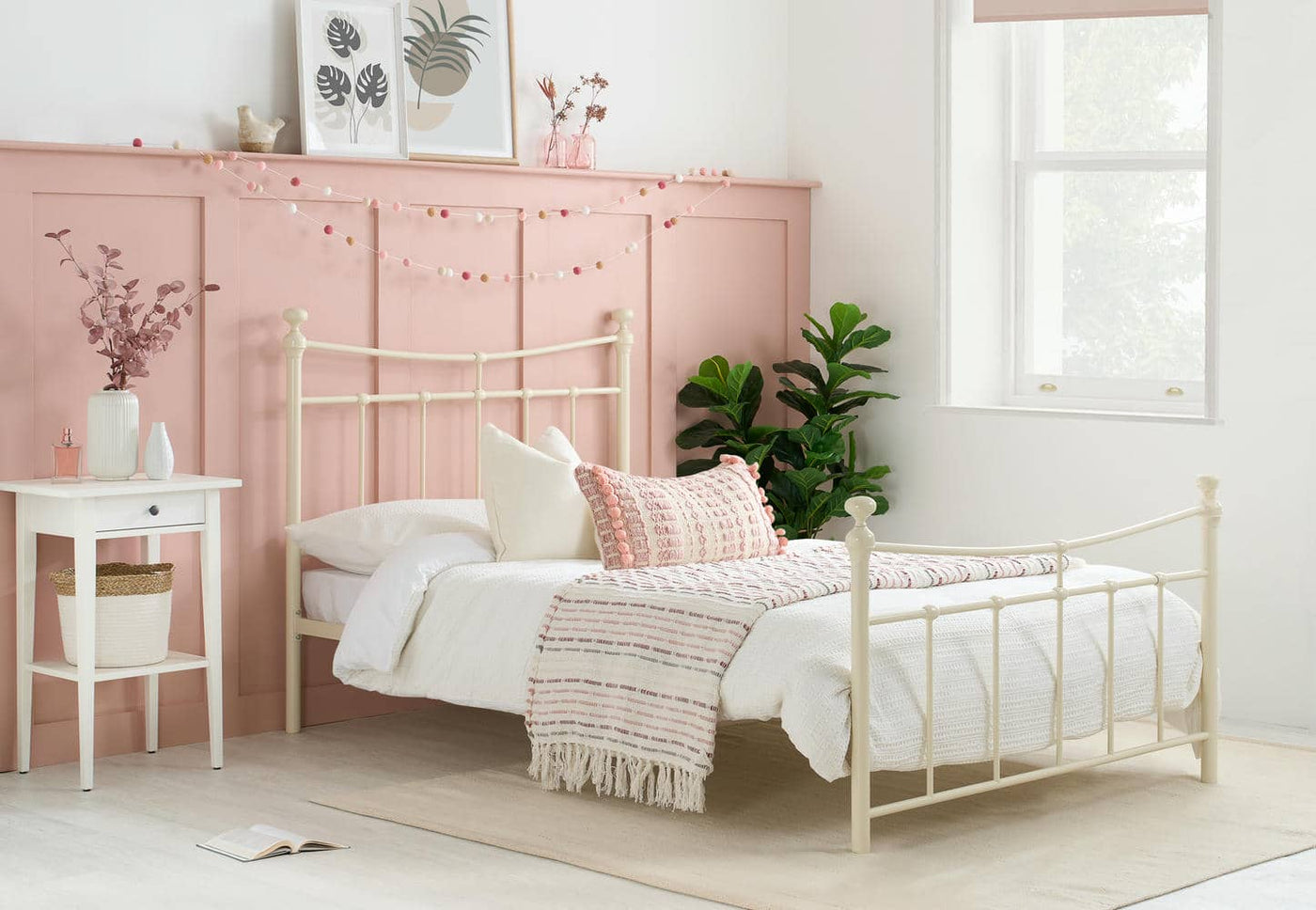 Emily - Classic Metal Bed Frame - Bickfords