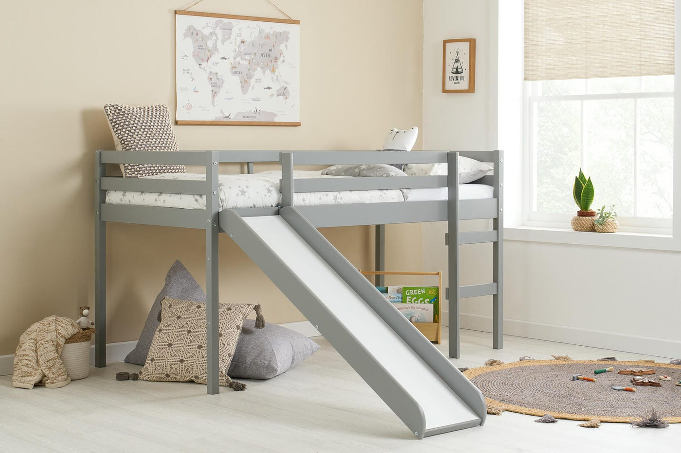 Frankie - Midi Sleeper Kids Bed With Slide - Bickfords