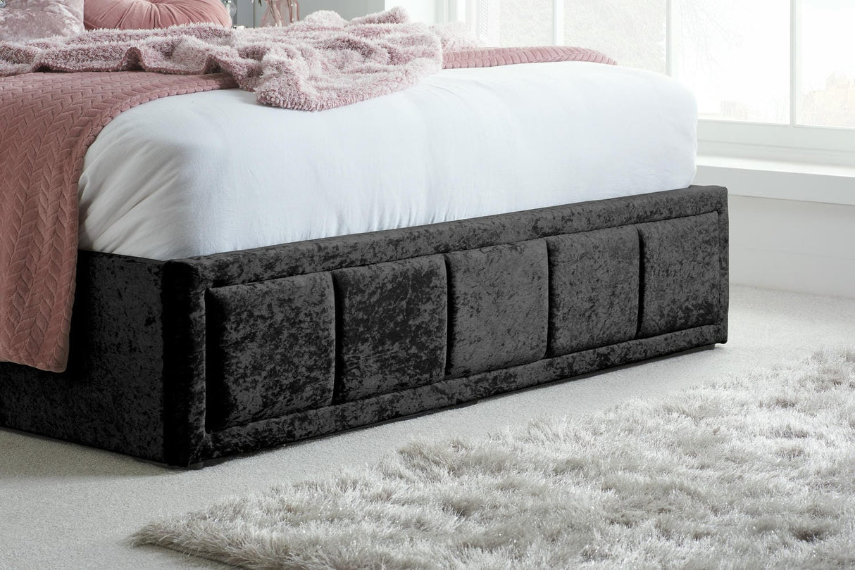 Hannover - Upholstered Fabric Ottoman Bed Frame - Bickfords