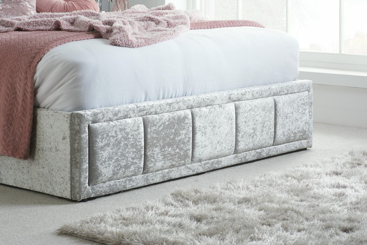 Hannover - Upholstered Fabric Ottoman Bed Frame - Bickfords