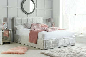 Hannover - Upholstered Fabric Ottoman Bed Frame - Bickfords