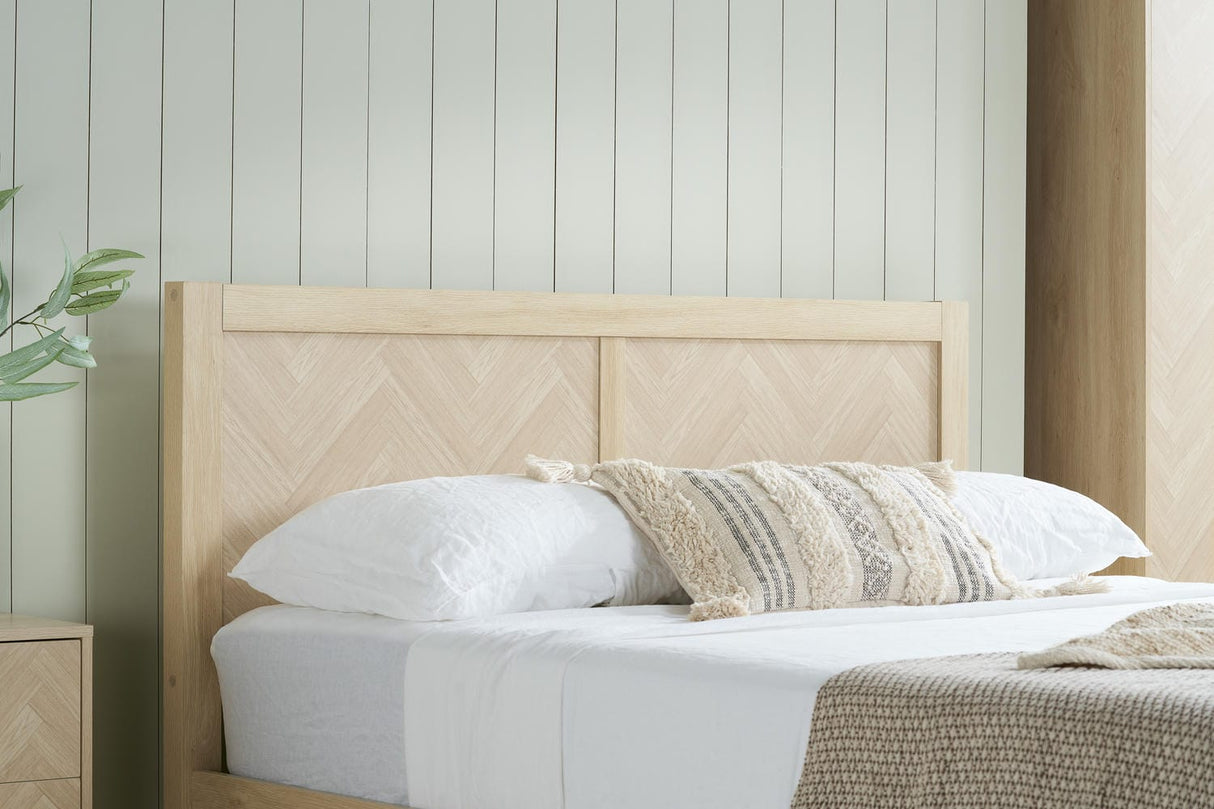 Herringford - Herringbone Wooden Ottoman Bed - Bickfords