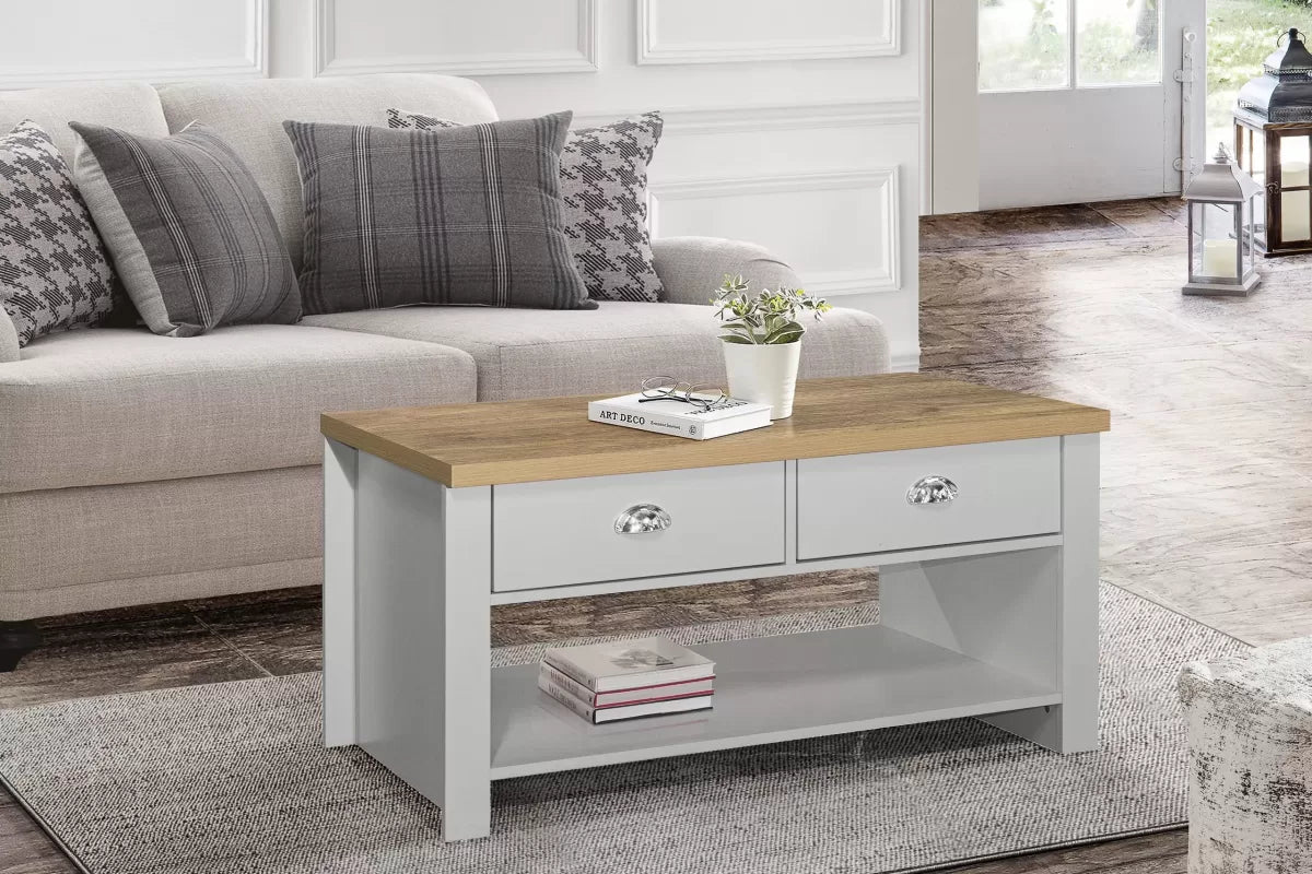 Highgate 2 Drawer Coffee Table - Bickfords