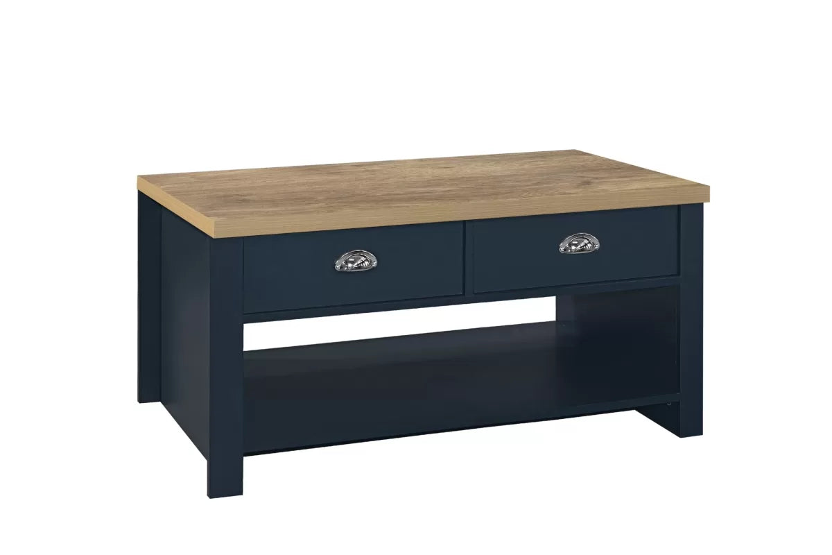 Highgate 2 Drawer Coffee Table - Bickfords