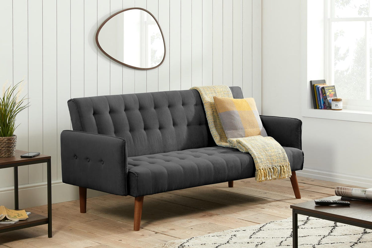 Hudson - Dark Grey Fabric - Sofa Bed - Bickfords