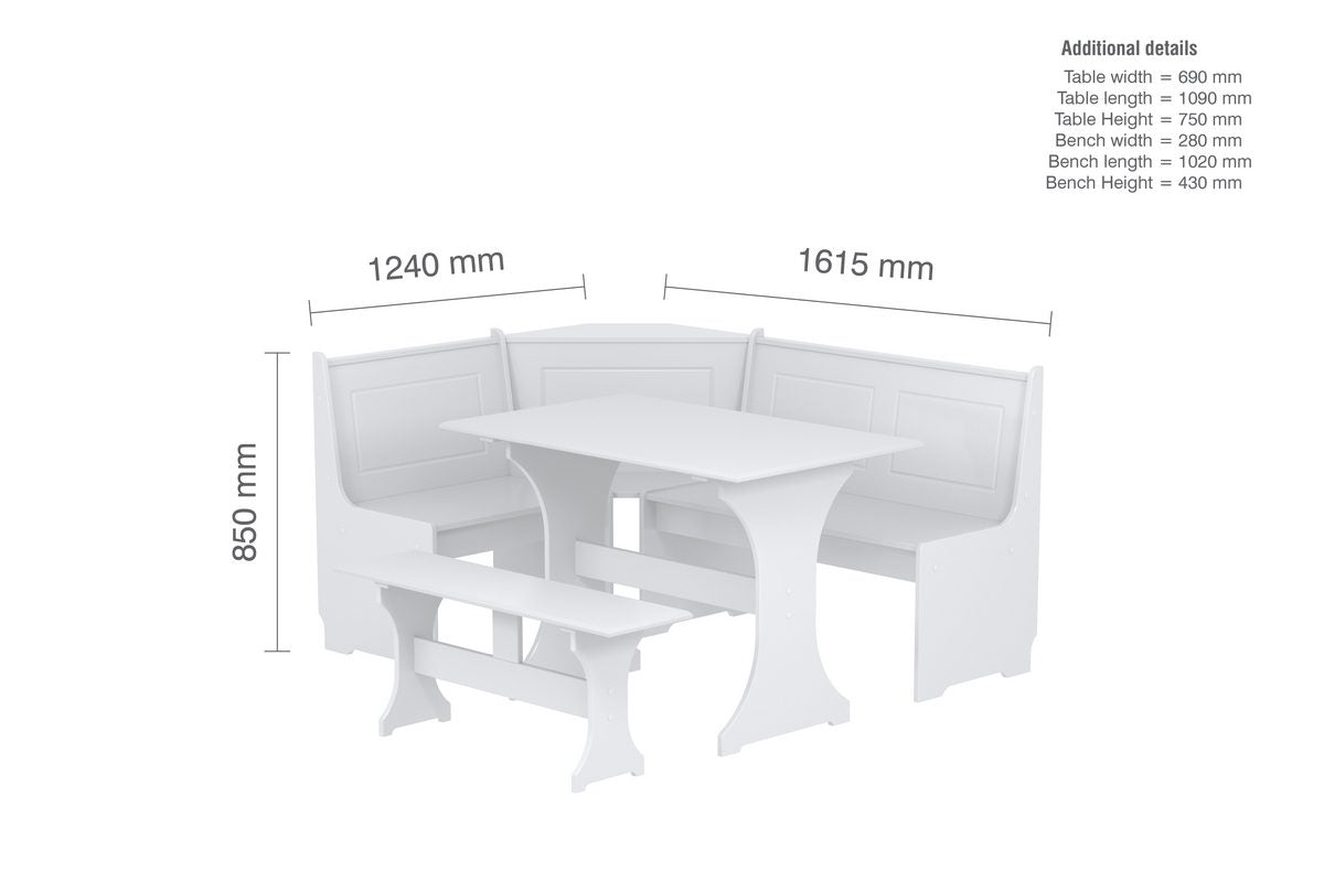 Hemington Corner Dining Set - Bickfords