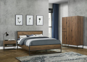 Houston - Walnut Wooden Bed Frame - Bickfords