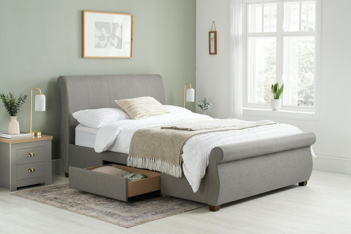 Lancaster - Upholstered Fabric Storage Bed - Bickfords