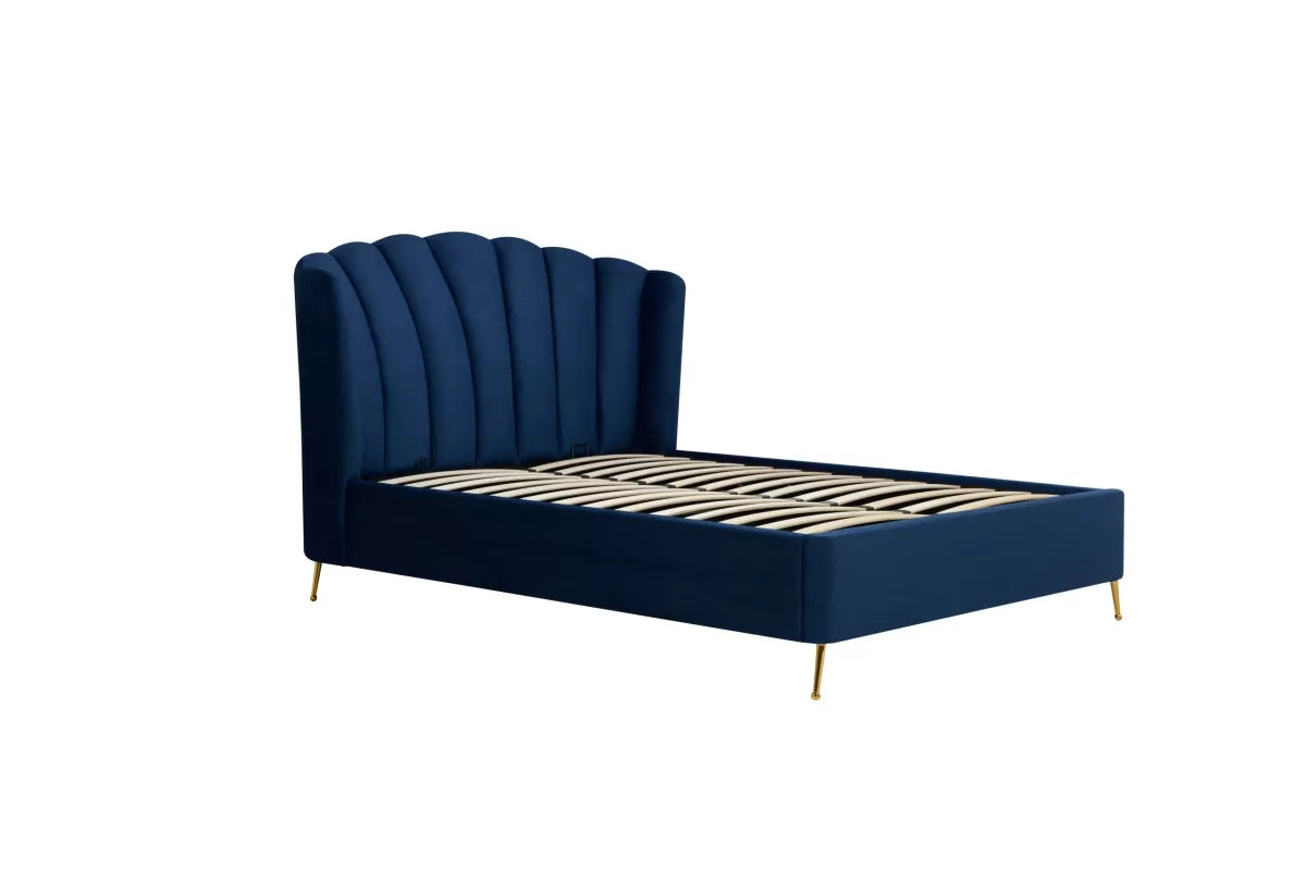 Lottie - Winged Fabric Ottoman Bed - Bickfords