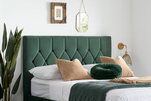 Loxley - Upholstered Buttoned Fabric Bed - Bickfords