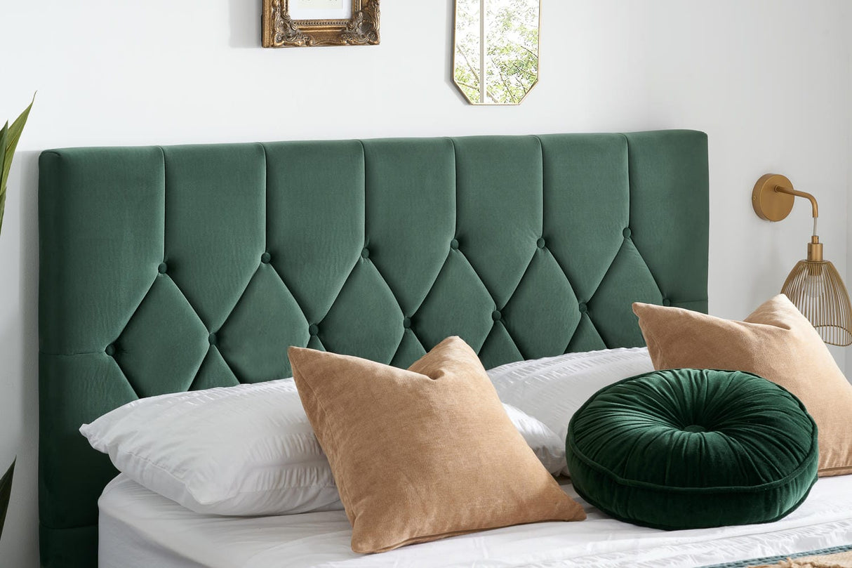 Loxley - Upholstered Buttoned Fabric Bed - Bickfords