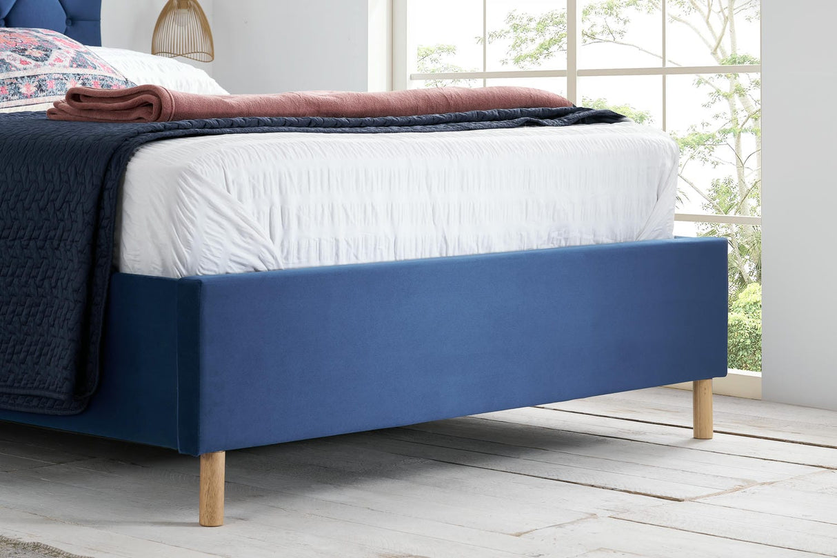 Loxley - Upholstered Buttoned Fabric Bed - Bickfords