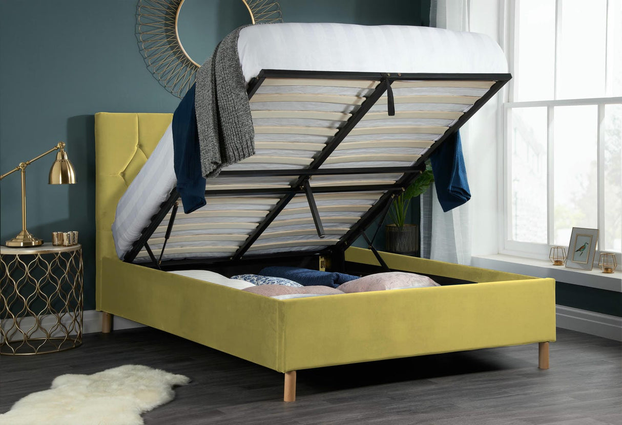 Loxley - Upholstered Fabric Ottoman Bed - Bickfords