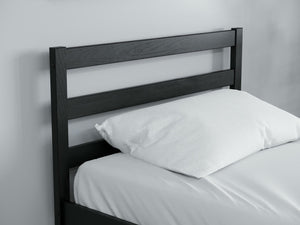 Luka - Black Wooden Bed Frame - Bickfords