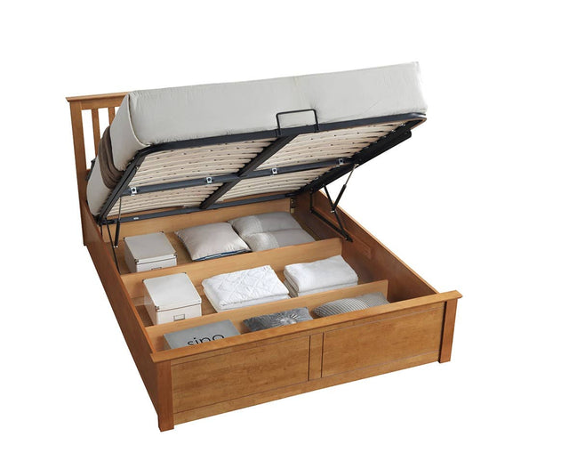 Malmo - Classic Wooden Ottoman Storage Bed - Bickfords