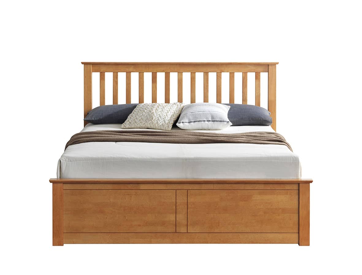 Malmo - Classic Wooden Ottoman Storage Bed - Bickfords