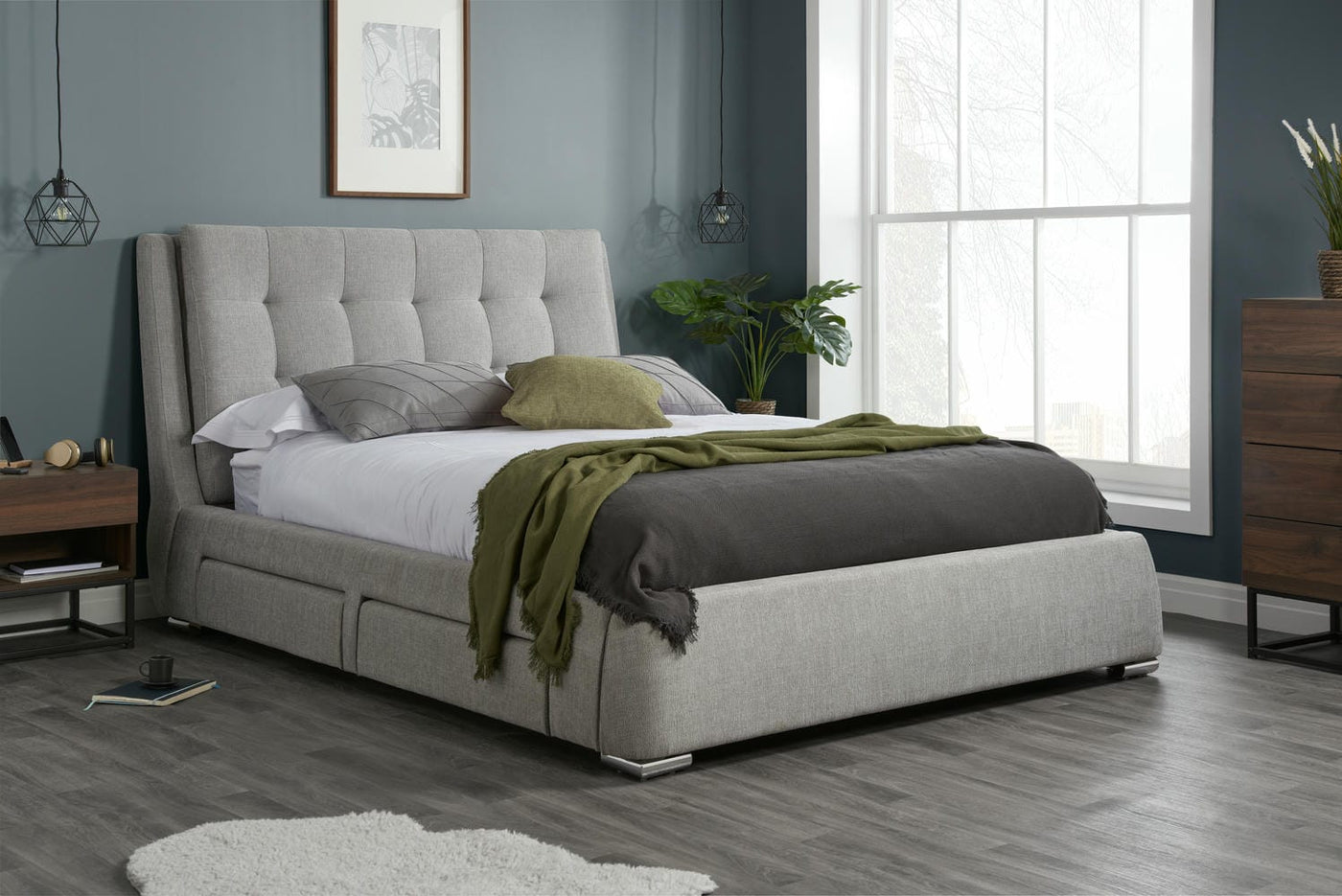 Mayfair - Upholstered Fabric Storage Bed - Bickfords