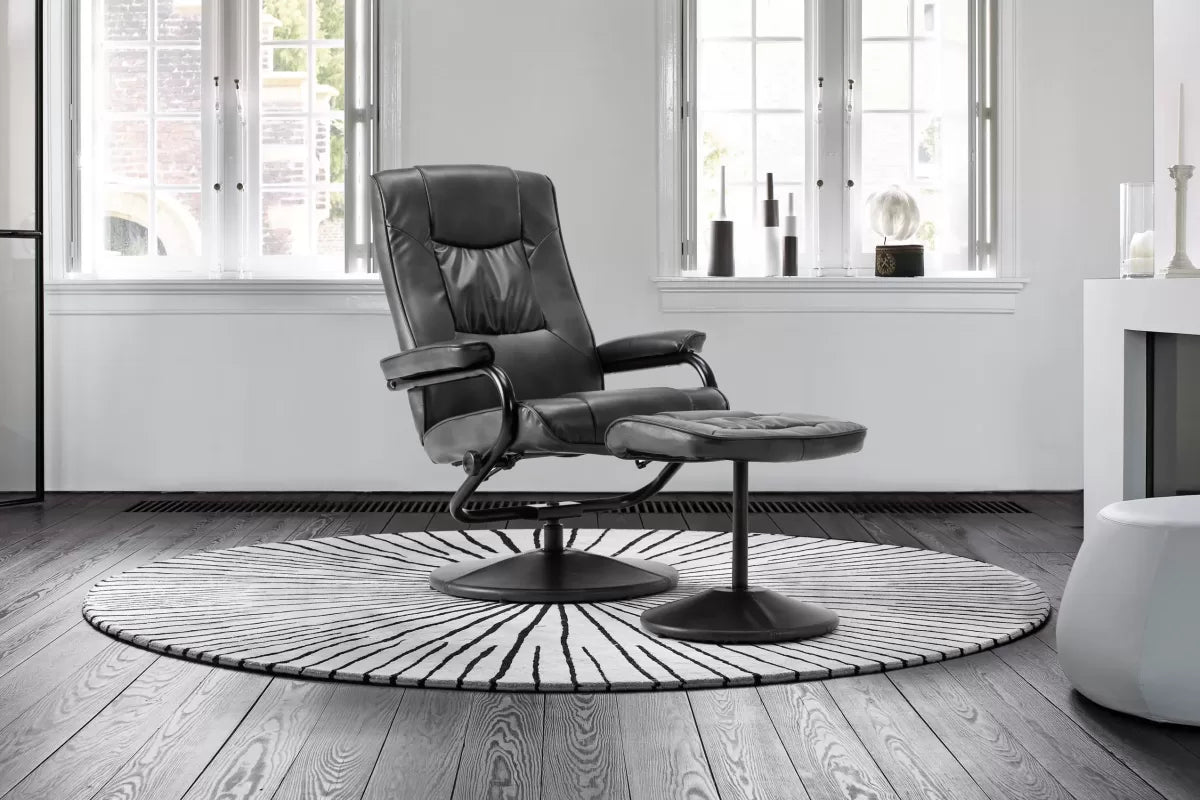 Memphis Swivel Chair and Footstool - Bickfords