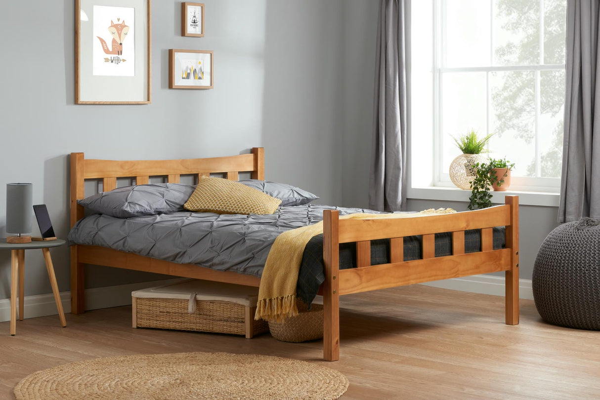 Miami - Pine Wooden Bed Frame - Bickfords