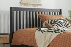 Nova - Black Wooden Shaker Bed Frame - Bickfords