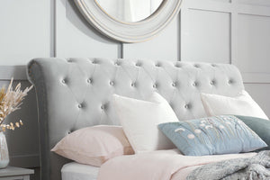 Opulence - Upholstered Studded Velvet Bed - Bickfords