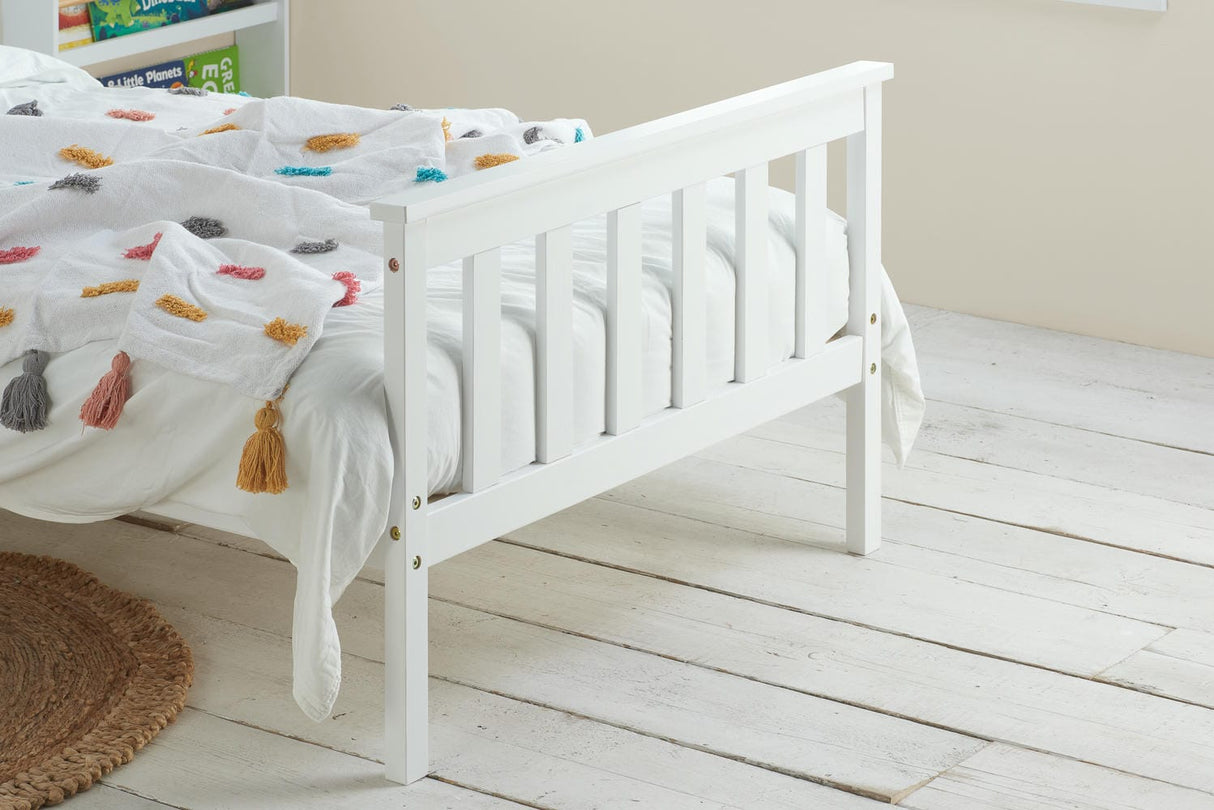 Oxford - White Pine Wooden Bed Frame - Bickfords