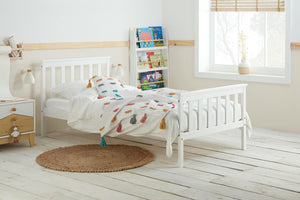 Oxford - White Pine Wooden Bed Frame - Bickfords