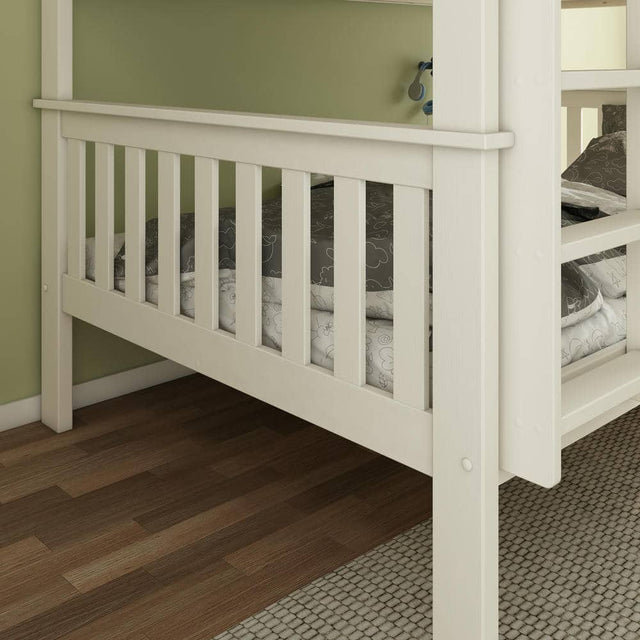 Oslo - White Quadruple Bunk Bed Frame - Bickfords