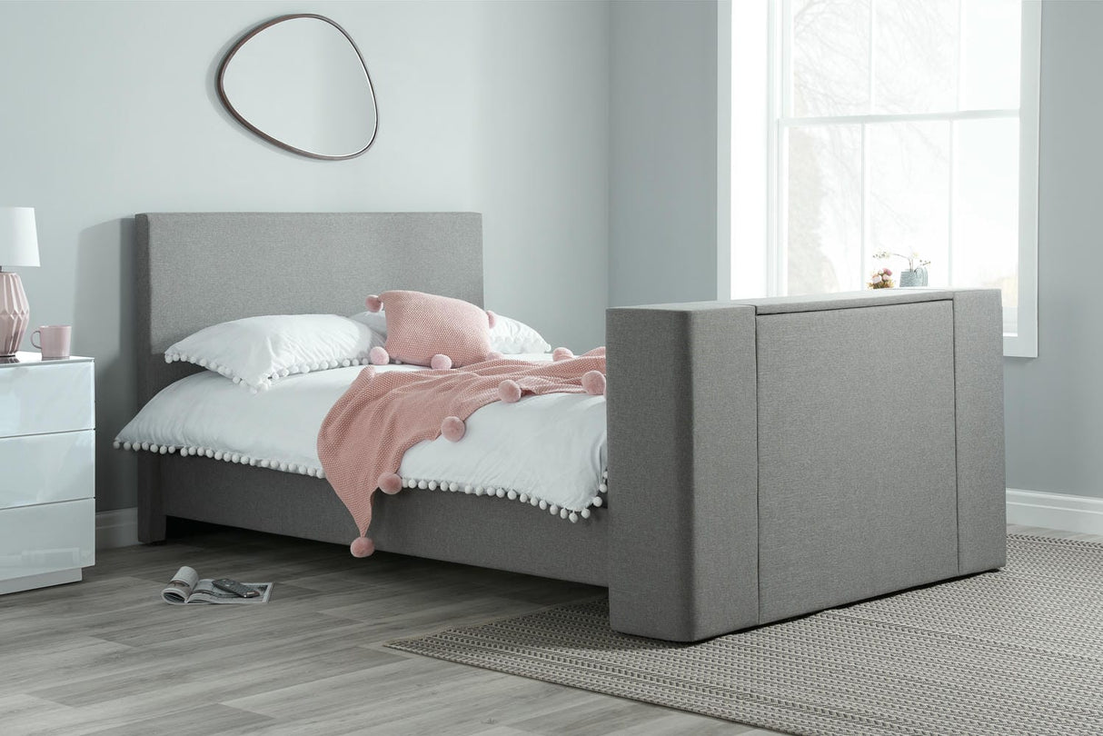 Plaza - Upholstered Fabric TV Bed Frame - Bickfords